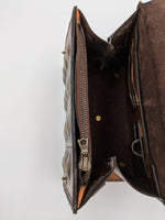 Handmade, hand carved, hand painted leather structured handbag, shoulder bag Dalek
