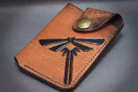 Handmade leather wallet, money clip wallet, minimalist card holder