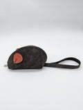 Handmade leather rat, mouse coin and card pouch, coin purse, travel wallet